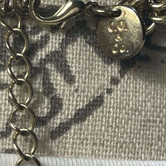 Gold Tone and Pearl Triple Strand Fringe Necklace - Picture 6 of 6